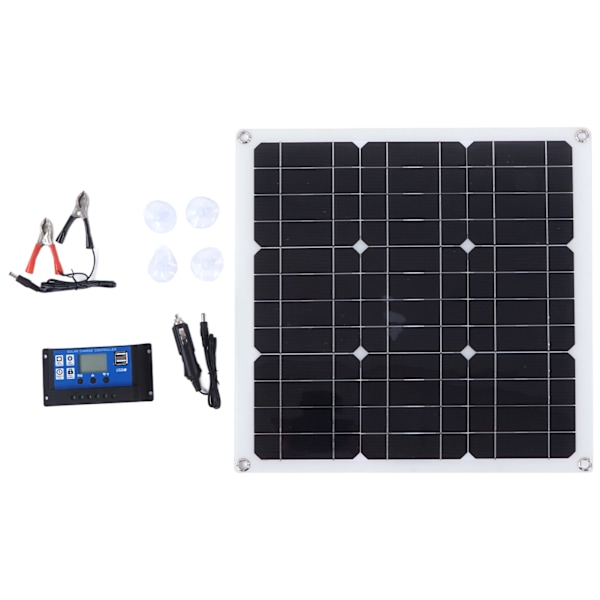 30W Solpanel Kit med Dobbelt USB DC Udgang Solceller 100A Controller til Bilbatteri Båd