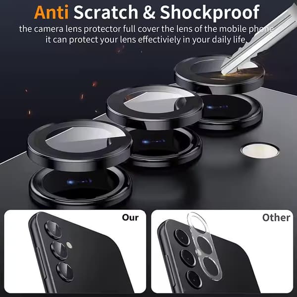 【BEMS】Compatible with Samsung S23 ULTRA Lens Protector Tempered Glass Camera Protection