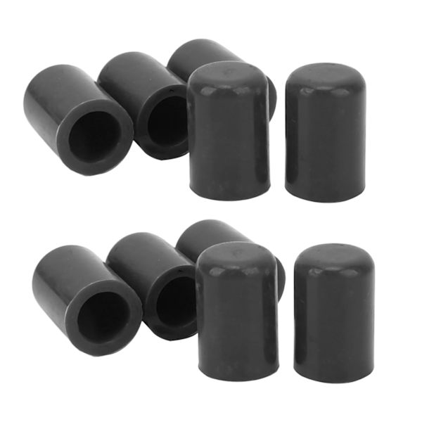 10st Automotive Insugning Vakuumslang Kåpa Kit 16mm Innerdiameter Bil Vakuumslang Caps Svart