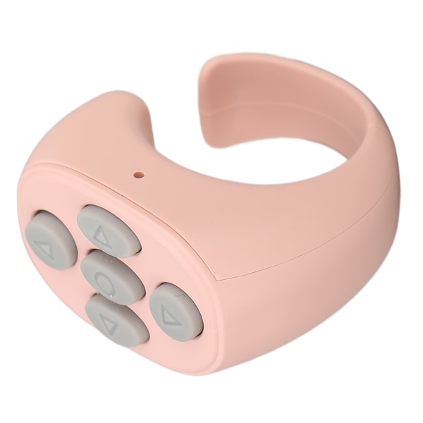 Bluetooth-fjernbetjening Multifunktionsringdesign Trådløs telefon Selfie-udløser til hjemmet Pink ++