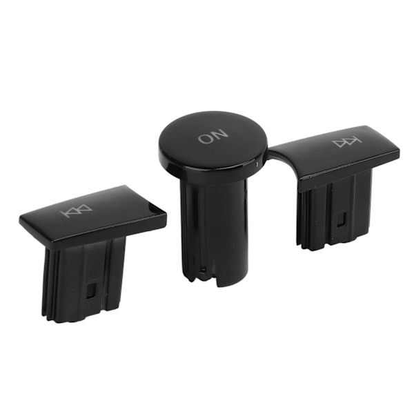 3 stk Multimedia Knapper Kontrollknapp Biltilbehør Erstatning for Benz ML GL Klasse 20122015 (Piano Black)