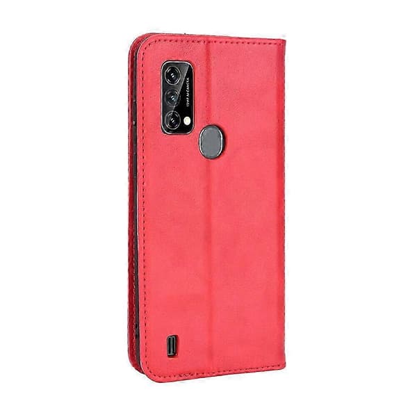 Fodral Kompatibel med Blackview A50 Ställ Skydd Magnetisk Stängning Läder Plånb... Red