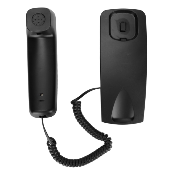 KXT777CID Väggtelefon med sladd, LCD-skärm Återuppringningsfunktion Fast telefon med sladd för hotell hemmakontor (svart)++