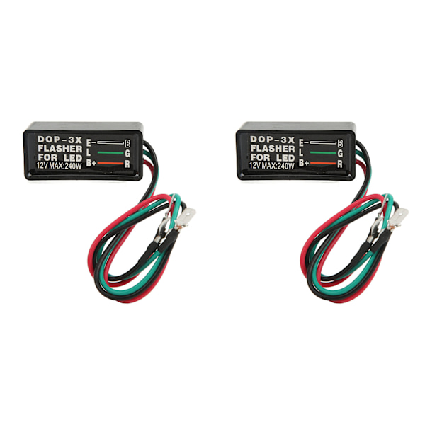 12V 240W DOP-3X blinklysrelæ Bærbar kompakt struktur Passer til LED-bilmotorcykel
