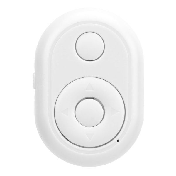 Kamera Fjernbetjening Trådløs Bluetooth Mobiltelefon Lukker Fjernbetjening Selfie Button Clicker Hvid /