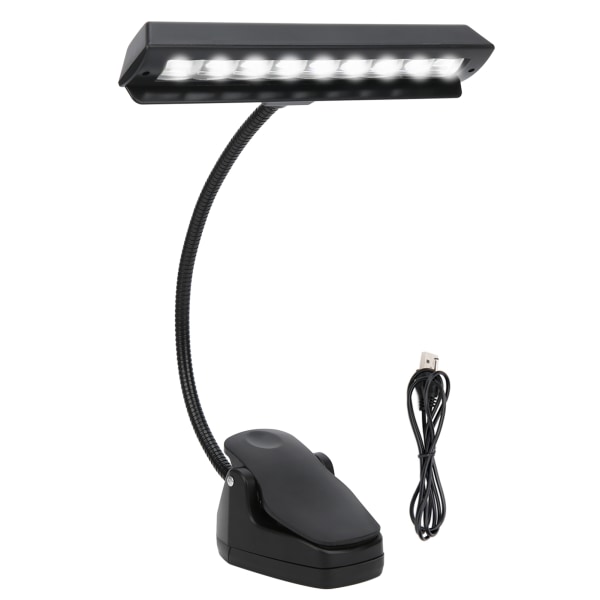 TIMH Music Stand Lights LED Clip-On genopladelig justerbar hals Professionelle USB bordlamper