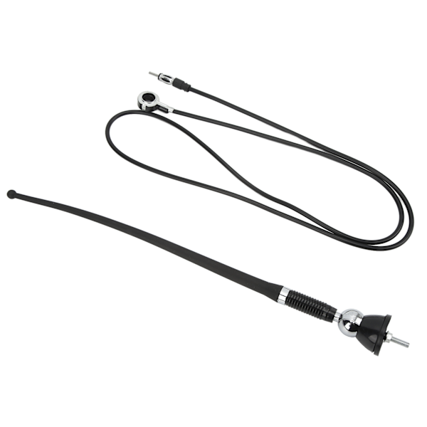 36cm Bilstereo Antenne ABS Sort Slidstærk Varmebestandig FM AM Signal Antenne Universal til Biler