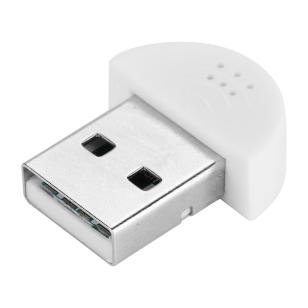 TIMH Bærbar USB Mini Studio Talemikrofon Optagelse Lyd MIC Adapter Til Computer PC Hvid