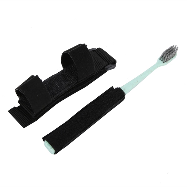 Ældreplejetandbørste Gigt Håndspasmerengørende tandbørste med håndholdt strop++/
