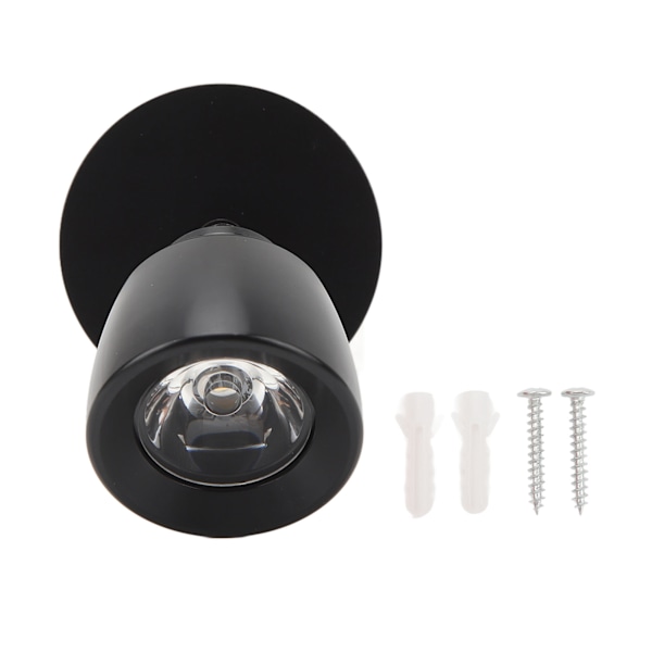 Leselys DC12V til 24V Høy Lysstyrke Varmt Hvitt Lys LED RV Sengelampe for lastebiler Campere Tilhengere Skip Yachter Svart
