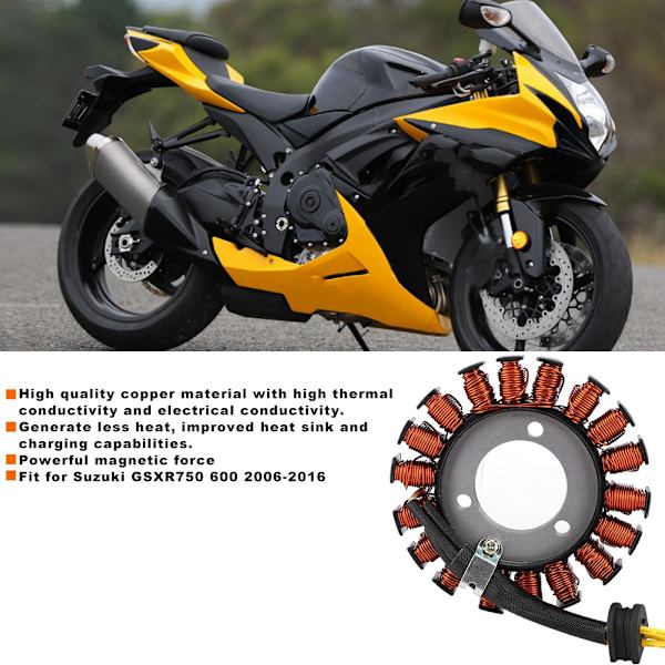 Magneto Generator Statorspole GSXR600 Passer til Suzuki GSXR750 600 2006-2016