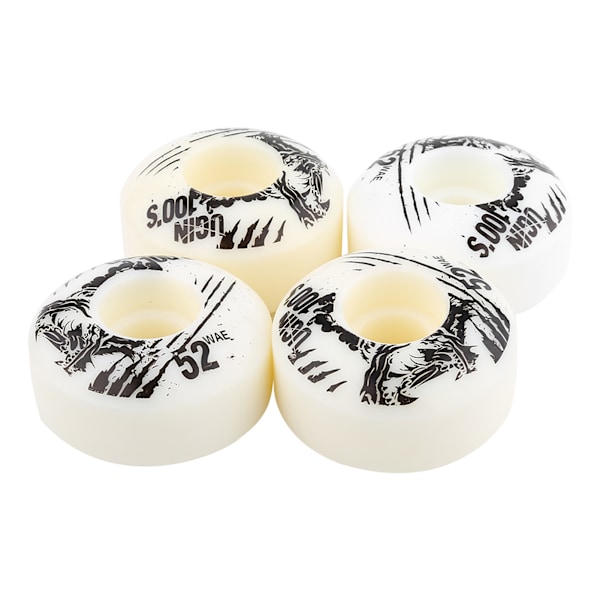 52mm x 30mm 4 st/set Utomhus Klassiska Hållbara PU Cruiser Longboard Skateboard Hjul (vita)