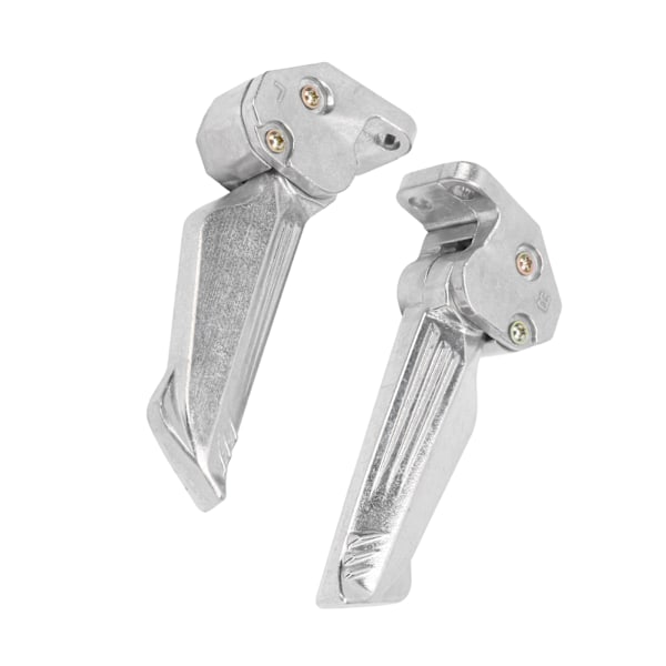 Ett par motorcykelfotpinnar Pedal Automatiska teleskopiska fotstöd i aluminiumlegering Universal