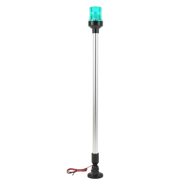 22 tommer LED Fold Down Bådsaglys 360 Grader Rundt Navigation Ankerslys med Aluminiumlegeringsbase til Yacht Skibe Grøn