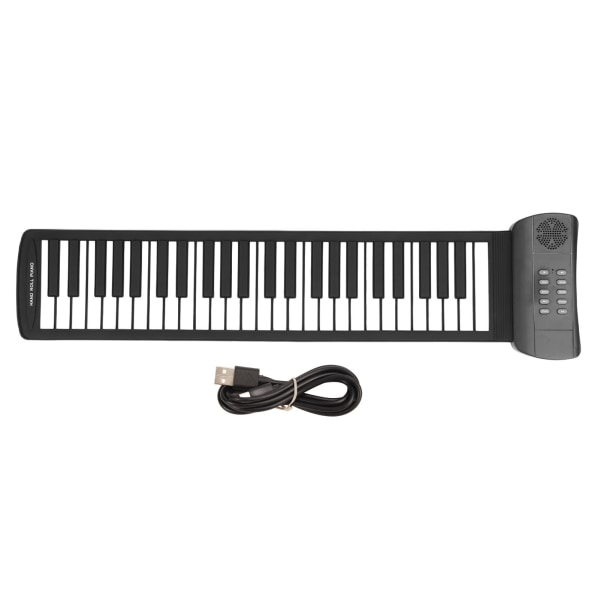 TIMH Roll Up Piano 49 tangenter 4D Surround Sound USB Batteridrivet bärbart klaviaturpiano för barn Nybörjare PM49