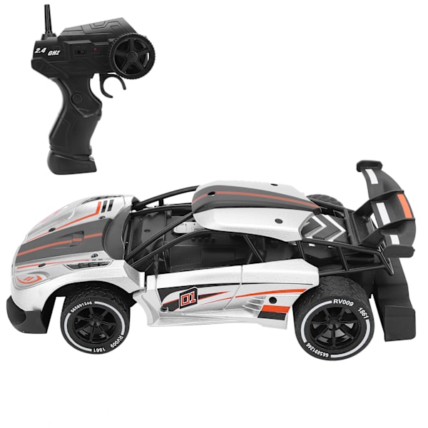 1/16 2.4G Alloy Nopea Drifting Langaton Leikkiauto Kilpa-auto 8003silver