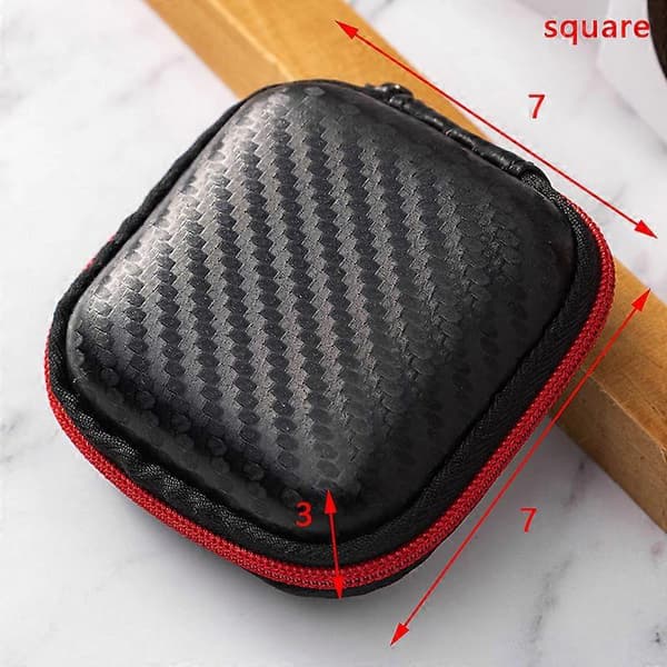 Bærbar Mini 3C Hård Skal Digital Gadget Opbevaringstaske Kunstlæder Høretelefonoplader Etui Datakabel U Disk Organizer 7x7x3