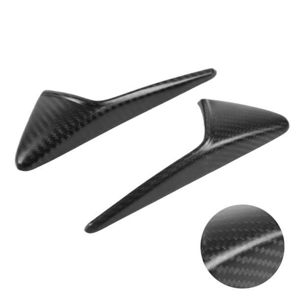 1 Par Sido-kameraventskydd Trim Äkta Kolfiber Dekoration Ersättning för Tesla Model 3 Model Y Matt