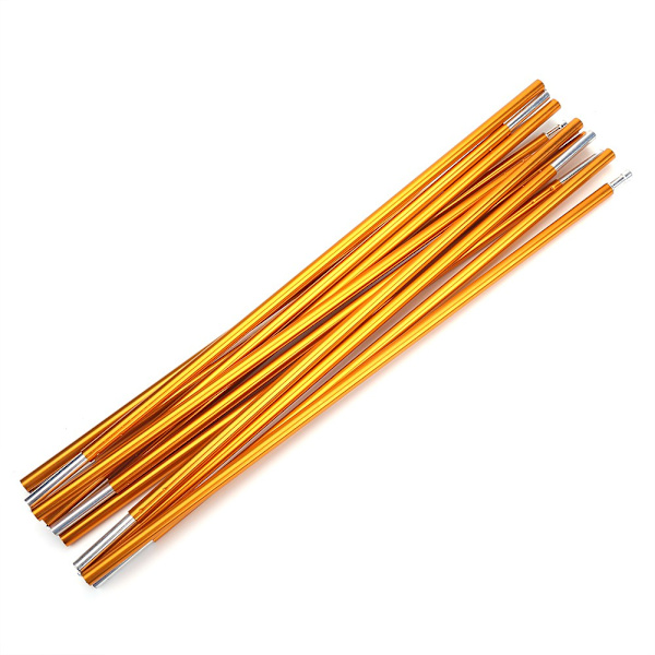 2 st/paket Tältstänger för utomhuscamping, vandring, resor, 12 sektioner, aluminiumlegering, 8,5 mm, 4,42 m