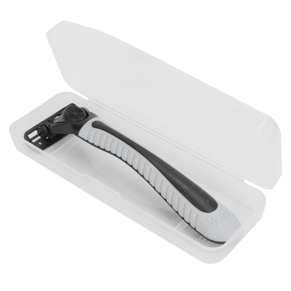 TIMH Manual Razor Travel Case Portable Transparent Pustende barberhåndtak Oppbevaringsbeskyttelsesboks