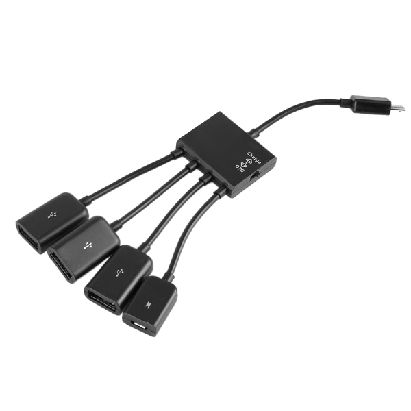 Micro USB HUB OTG Strømladingsvertkabel Kortsporleser Konverter Adapter