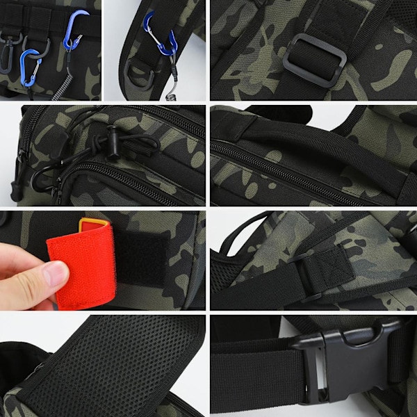Fiskesekk - Multifunksjonell Crossbody Midjepakke for Fiskeutstyr