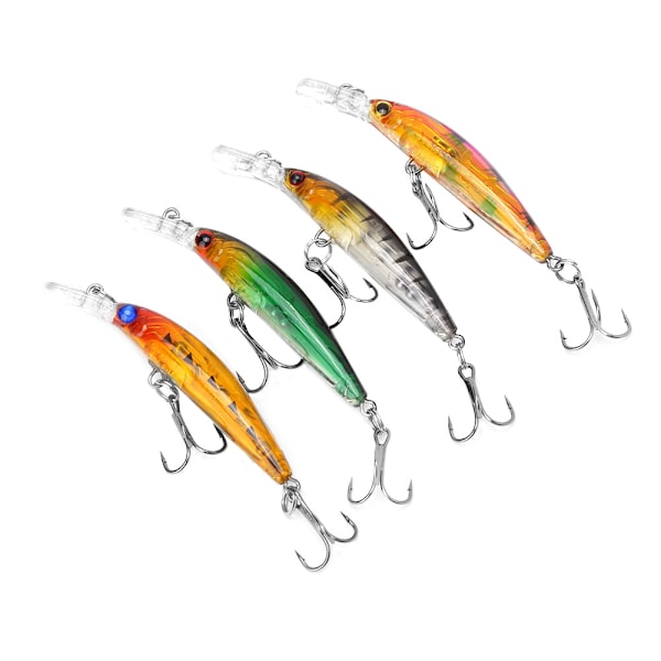 4 stk 3,8g 7cm Minnow Fiske Agner Fiske Hard Sinking Bait Tackle