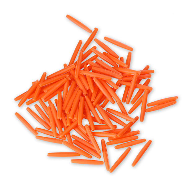 100 stk Holdbare Tåreformede Indikator Fiskeflydere Bobber Tackle Tilbehør (Orange M)