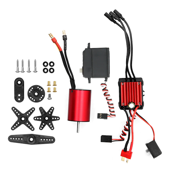 SURPASS‑HOBBY 2845 3800KV Motor + 35A ESC + 6KG Plastväxel Servo (S0600P)