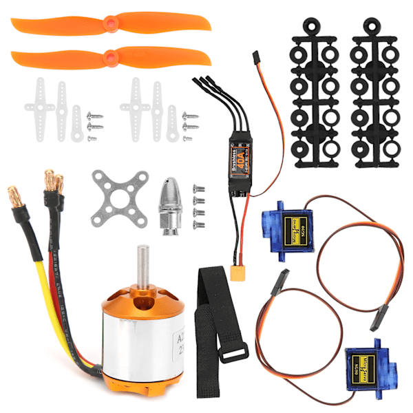 RC Fjärrkontroll Flygplan 2217 KV2300 Motor 6035 Propeller Servo 40A XT60 ESC Set