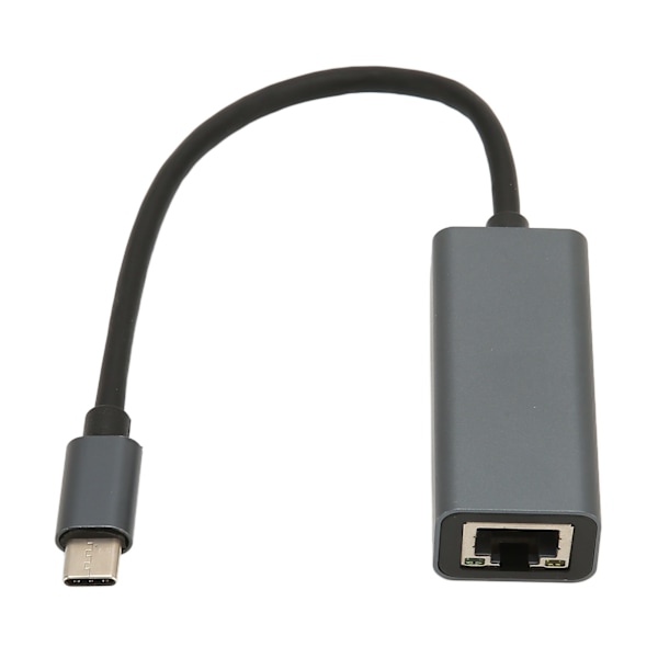 USB-C til RJ45 Ethernet-adapter 1 Gbps Stabil Tilkobling Gratis Stasjon Kompakt Bærbar Ethernet-adapter for Hjemmekontor