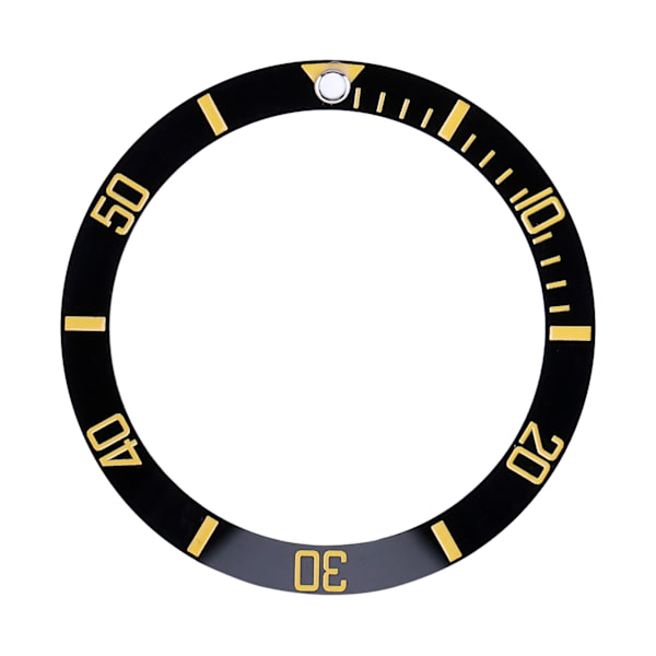 Ny Keramisk Klocka Armbandsur Bezel Insats Loop Ersättningsdelar (Guld)
