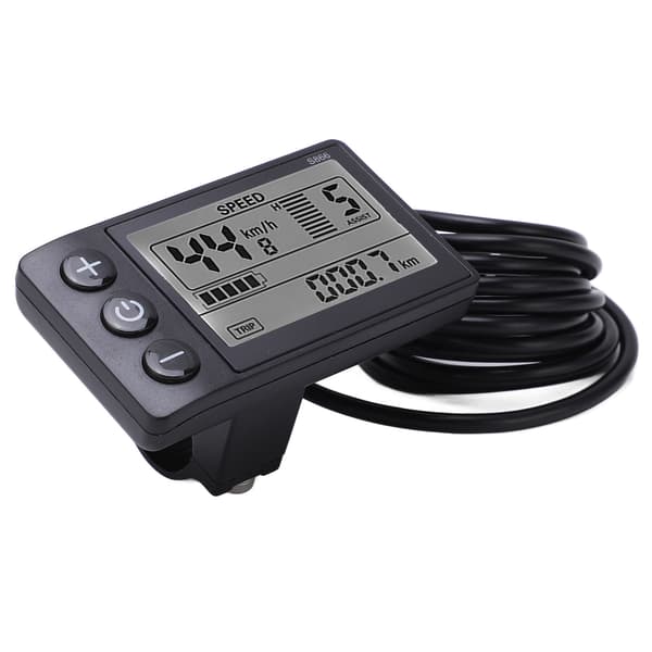 S866 Elcykel LCD-displaymåler 24V 36V 48V Scooter Kontrolpanel SM-stik