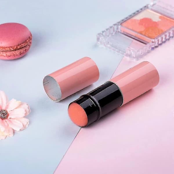 2-pak indtrækkelige makeupbørster teleskopisk ansigtsbørste indtrækkelig ansigtskabuki Pink