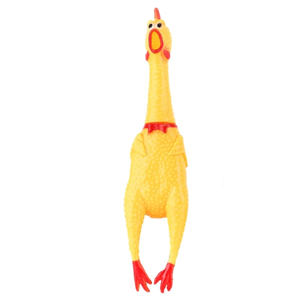 Skrigende kylling Hundelegetøj Gul Stress Relief Sjov Sikkerhed Skælvende Kyllingelegetøj til voksne Børn S