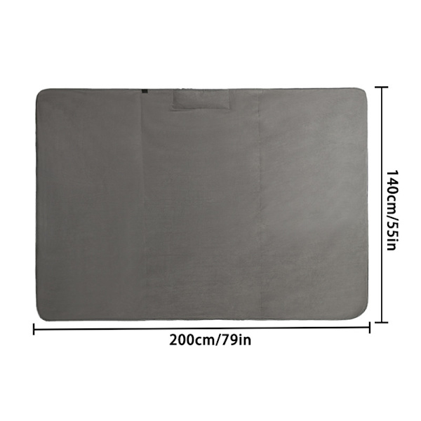 Vedenpitävä Leirintäpeitto Ulkoilma Stadionpeitto Taitettava Piknikmatto Huppulla 140x200cm