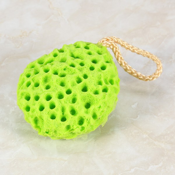 TIMH 4 farger Beauty Soft Sponge Shower Spa Exfoliator Vask Rensende Scrubber Badeball (grønn)