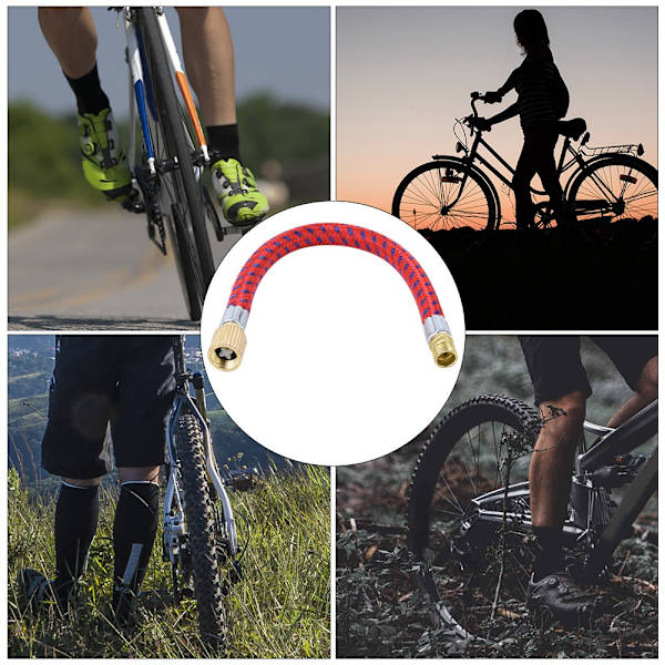 2 st Cykelpumpförlängningsslang för utomhuscykling (koppar)