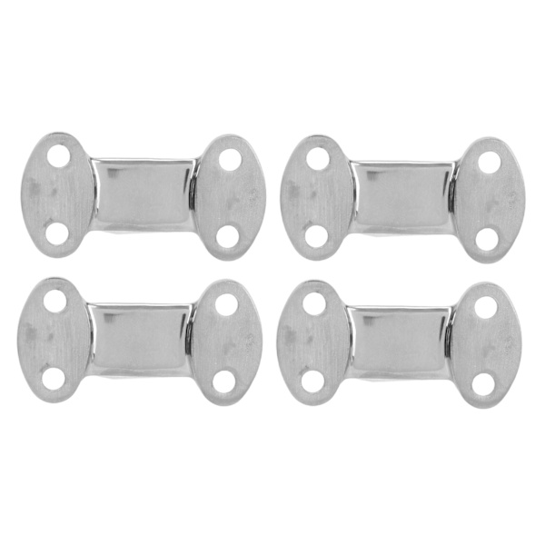 4 st Marine Pad Eye Plate 25mm 304 Rostfritt Stål Bälte Cam Spänne Platta 5.8mm Hål för Segling