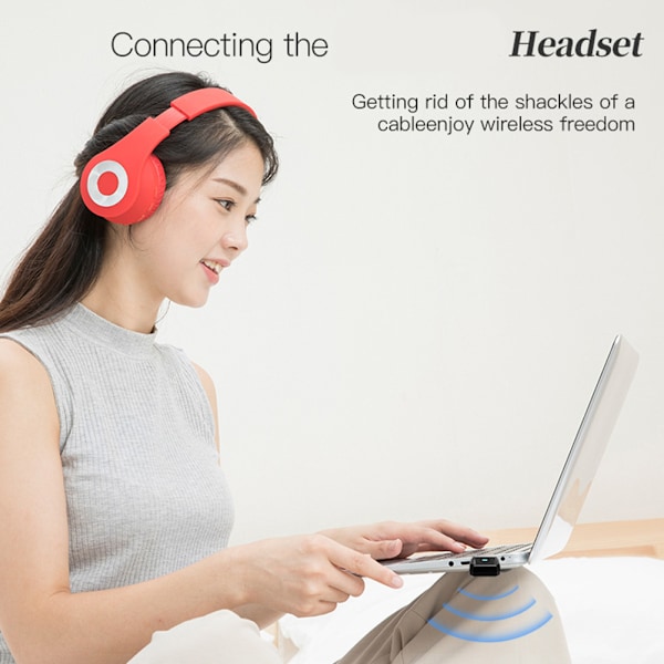 USB Bluetooth Modtager og Sender Bluetooth 5.0 Adapter til Desktop Notebook Mus Tastatur