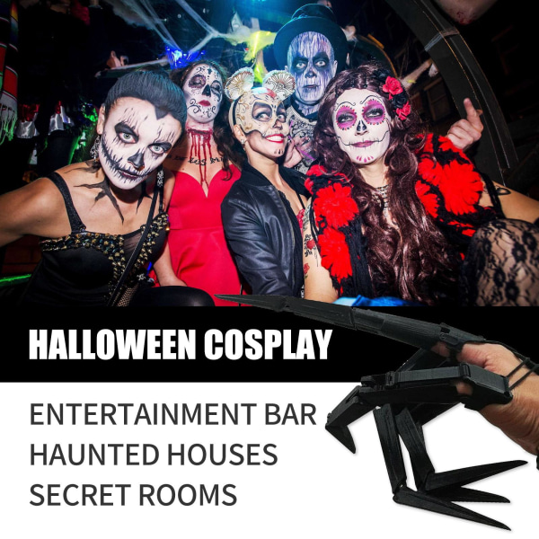 Halloween leddhansker med fleksible felles cosplay festrekvisitter Cosplay kostyme rekvisitter