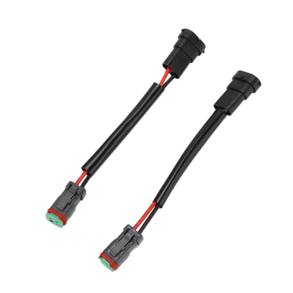 2st DT hona till H11 hane omvandlingskabel kabelnätadapter Vattentät för LED arbetslampa Light Bar
