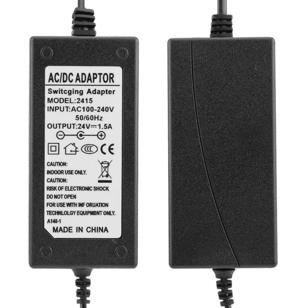 TIMH Strømforsyning Switching Adapter 24V 1,5A AC For pulslader Elektrisk scooter 100-240V