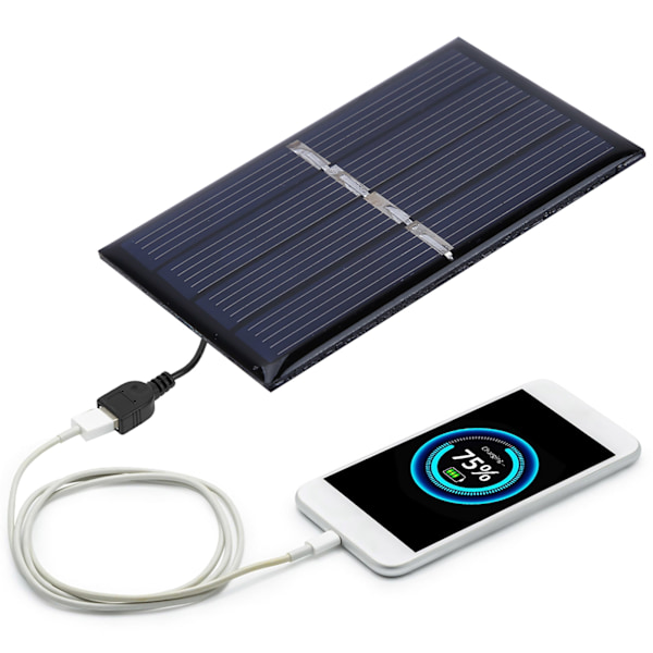2V 0,28W Mini Solpanel Batteriladdare Polykristallin Silikon Utomhus Laddning Strömförsörjning
