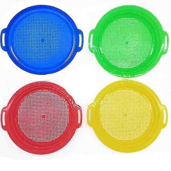Barnens strandleksaksset Nätsikt Sandlek Sand Muddringsverktyg 4-pack