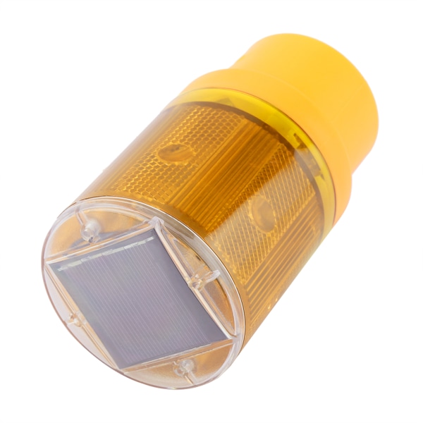 Blinkende LED-varselsignallys Solenergi Nødsikkerhetsalarm Strobelampe (gul)/