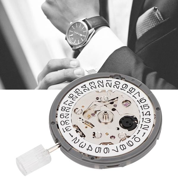 Automatisk Urverk Datum Klocka Armbandsur Reparation Ersättningstillbehör (NH35 Enkel Kalender)