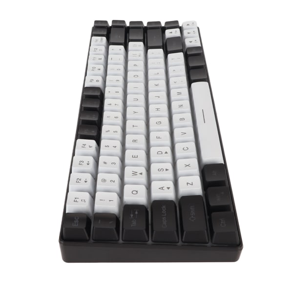 Pelinäppäimistö Type C 84 Keys RGB-taustavalaistu Ergonomisesti kaareva hiljainen langallinen näppäimistö perhetoimiston editointiin Valkoinen ++