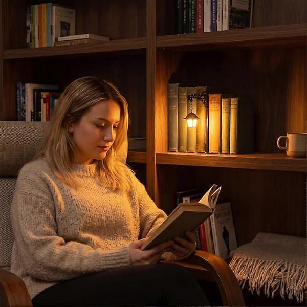 3D-trepuslespill i miniatyr, elegant varm LED-belysning, koselig hjemmemiljø for bibliotek Ghost