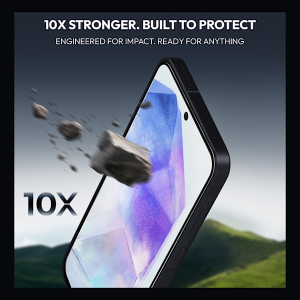 2-pack Samsung A55 Screen Protector - Tempered Glass | [Automatic Installation] - Bubble-Free Samsung A55